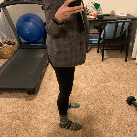 Veronica Beard brown plaid blazer with ruched sleeves - Picture 11 of 11